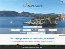 Tablet Screenshot of campasun.eu
